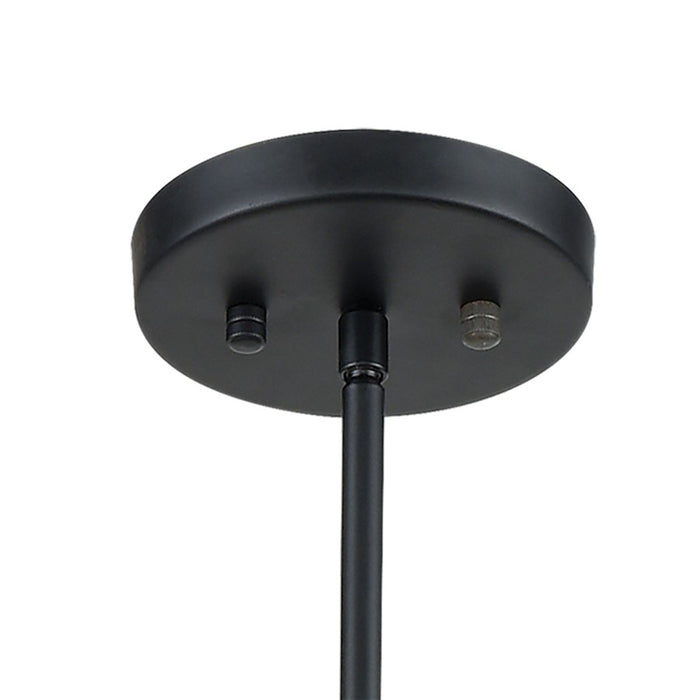 Atlas Lighting Caldwell 32'' Wide 8Lt Chandelier, Matte Black