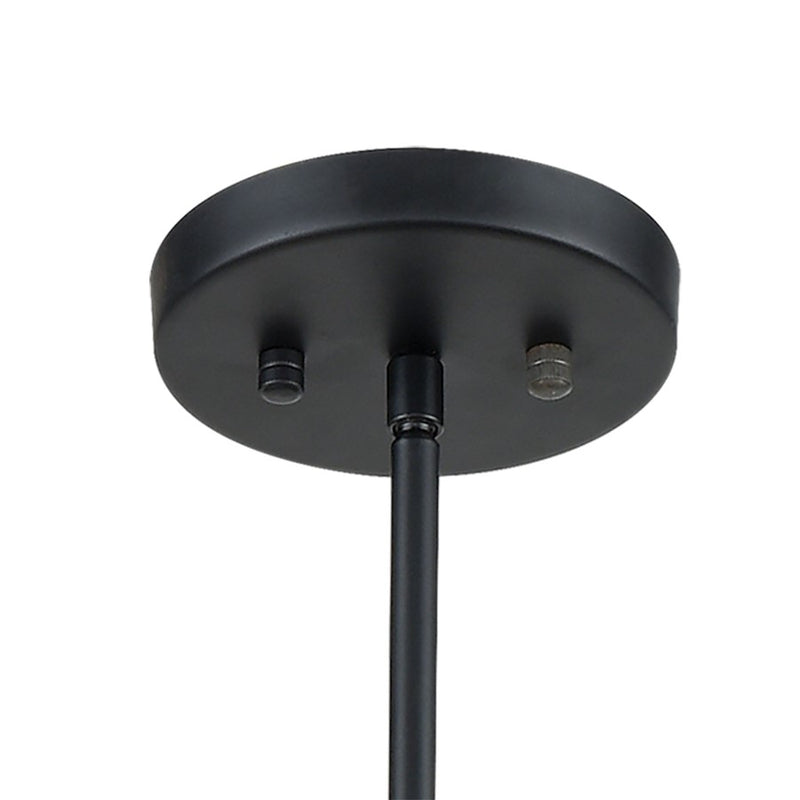 Atlas Lighting Caldwell 32in 8-Light Chandelier | Transitional Matte Black and Satin Brass | Dining Room & Foyer | 32 x 32 x 33 in | Model CL11105-BK