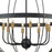 Atlas Lighting Caldwell 32'' Wide 8Lt Chandelier, Matte Black