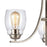 Atlas Lighting Calistoga 23'' Wide 3Lt Chandelier, Nickel/Clear