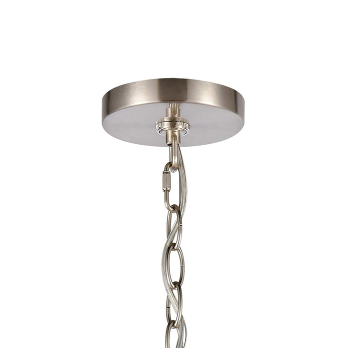 Atlas Lighting Calistoga 23'' Wide 3Lt Chandelier, Nickel/Clear
