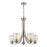 Atlas Lighting Calistoga 25'' Wide 5Lt Chandelier, Nickel/Clear