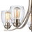 Atlas Lighting Calistoga 25'' Wide 5Lt Chandelier, Nickel/Clear