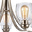 Atlas Lighting Calistoga 25'' Wide 5Lt Chandelier, Nickel/Clear