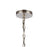 Atlas Lighting Calistoga 25'' Wide 5Lt Chandelier, Nickel/Clear