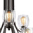 Atlas Lighting Calistoga 30.5'' Wide 9Lt Chandelier, Bronze/Clear