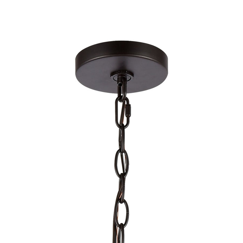 Atlas Lighting Calistoga 30.5'' Wide 9Lt Chandelier, Bronze/Clear