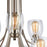 Atlas Lighting Calistoga 30.5'' Wide 9Lt Chandelier, Nickel/Clear