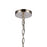 Atlas Lighting Calistoga 30.5'' Wide 9Lt Chandelier, Nickel/Clear