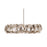 Atlas Lighting Camora 26'' Wide 3Lt Chandelier, Nickel