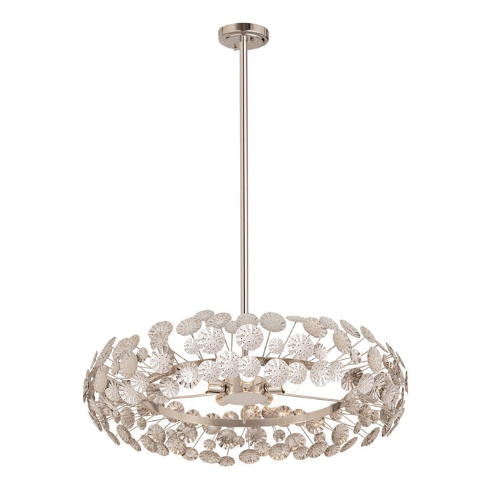 Atlas Lighting Camora 37'' Wide 5Lt Chandelier, Nickel