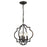 Atlas Lighting Chandette 14''W 4Lt Chandelier, Oil Rubbed Bronze