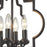 Atlas Lighting Chandette 14''W 4Lt Chandelier, Oil Rubbed Bronze