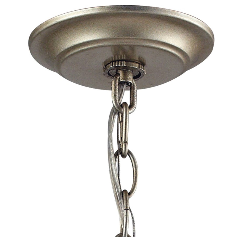 Atlas Lighting Chandette 14'' Wide 4Lt Chandelier, Aged Silver