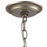 Atlas Lighting Chandette 14'' Wide 4Lt Chandelier, Aged Silver