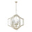 Atlas Lighting Cheswick 36'' Wide 8Lt Chandelier, Aged Silver/Clear