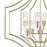 Atlas Lighting Cheswick 36'' Wide 8Lt Chandelier, Aged Silver/Clear
