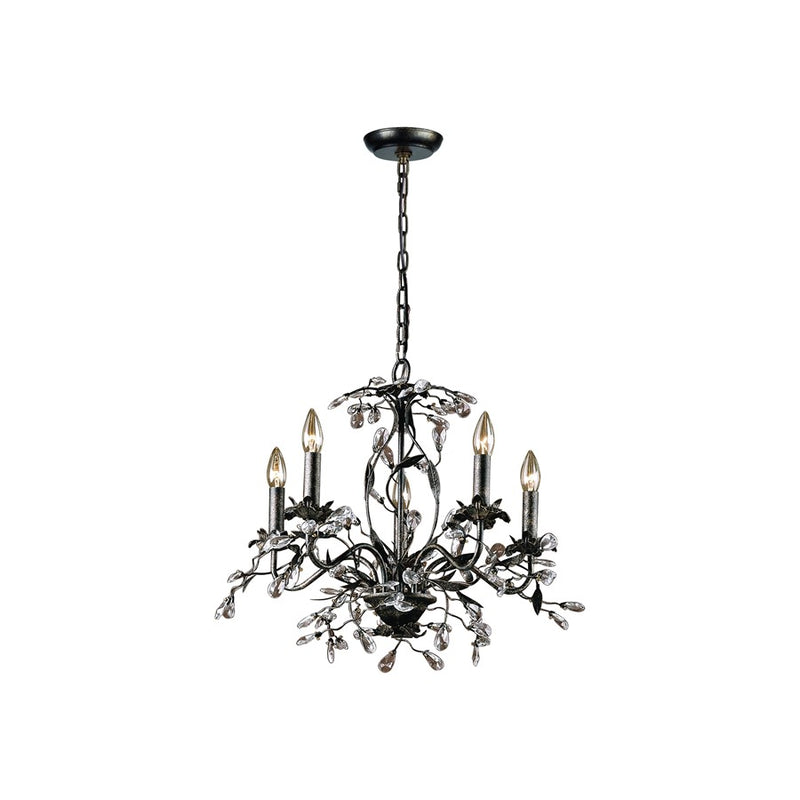 Atlas Lighting Circeo 21'' Wide 5Lt Chandelier, Deep Rust