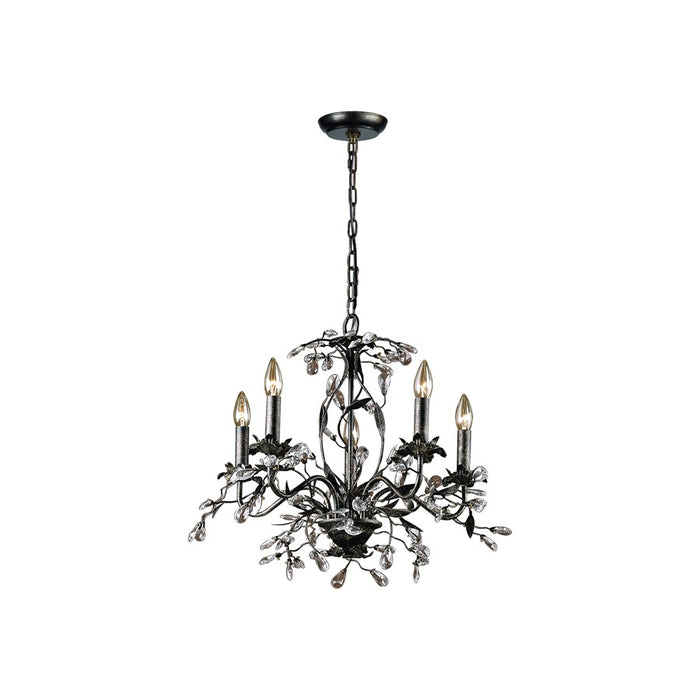 Atlas Lighting Circeo 21'' Wide 5Lt Chandelier, Deep Rust
