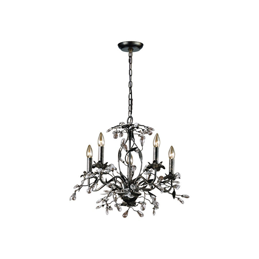 Atlas Lighting Circeo 21'' Wide 5Lt Chandelier, Deep Rust