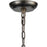 Atlas Lighting Circeo 21'' Wide 5Lt Chandelier, Deep Rust