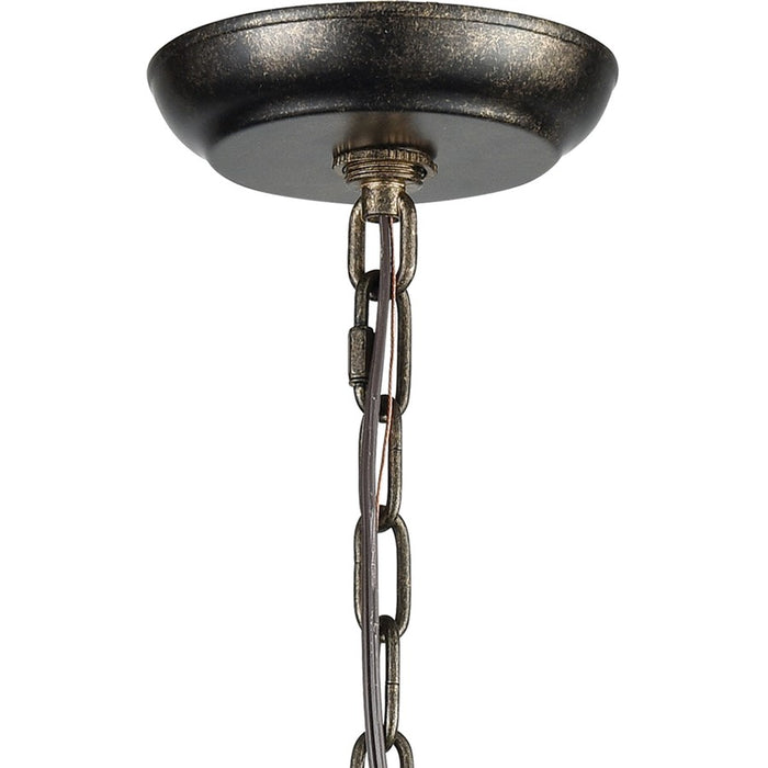 Atlas Lighting Circeo 21'' Wide 5Lt Chandelier, Deep Rust