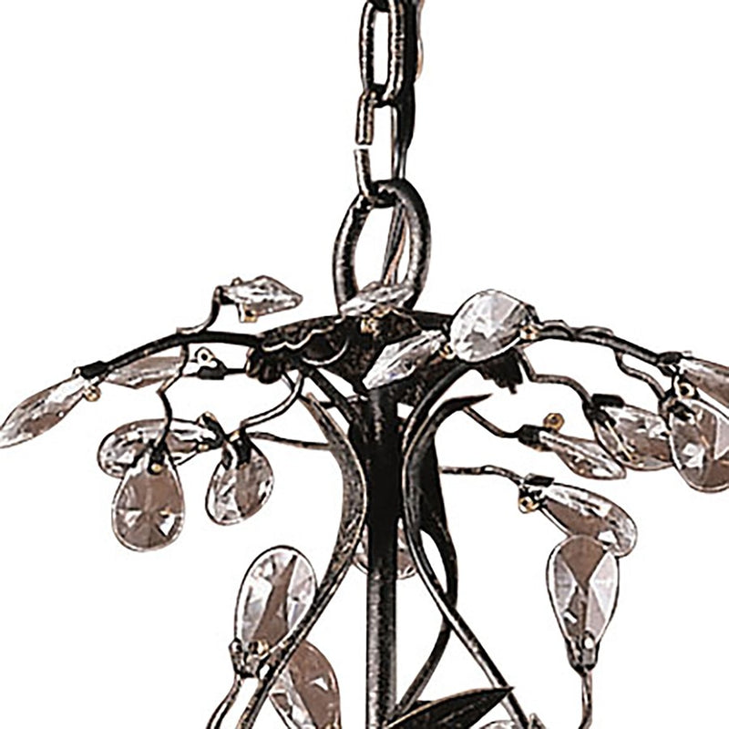 Atlas Lighting Circeo 21in 5-Light Chandelier | Traditional Silvered Bronze Metal | Dining Room & Entryway | 21 x 21 x 17 in | Model CL11125-BZ