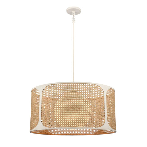 Atlas Lighting Coastal Breeze 27'' Wide 1Lt Chandelier, White Coral