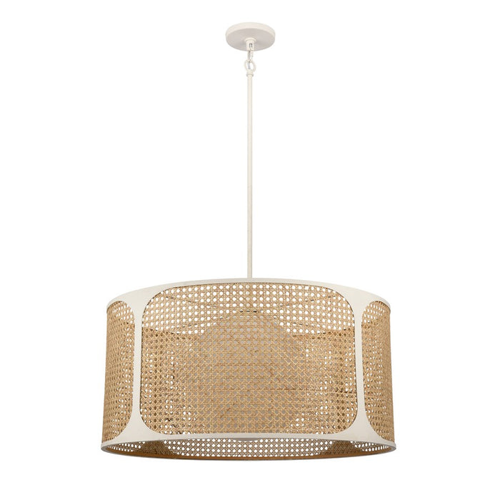 Atlas Lighting Coastal Breeze 27'' Wide 1Lt Chandelier, White Coral