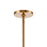 Atlas Lighting Collective 36'' Wide 10Lt Chandelier, Brass/Clear