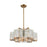 Atlas Lighting Compartir 20'' Wide 7Lt Chandelier, Polished Nickel