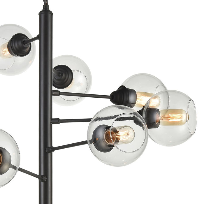 Atlas Lighting Composition 38.75''W 15Lt Chandelier, Bronze/Clear