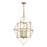 Atlas Lighting Connexions 16'' Wide 4Lt Chandelier, Gold Leaf