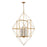 Atlas Lighting Connexions 24'' Wide 8Lt Chandelier, Gold Leaf