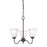 Atlas Lighting Conway 19'' Wide 3Lt Chandelier, Bronze/White