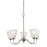 Atlas Lighting Conway 26''W 5Lt Chandelier, Brushed Nickel/White - CL11135-NK