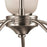 Atlas Lighting Conway 26''W 5Lt Chandelier, Brushed Nickel/White