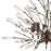 Atlas Lighting Crislett 25'' Wide 5Lt Chandelier, Bronze/Clear