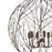 Atlas Lighting Crislett 25'' Wide 6Lt Chandelier, Bronze/Clear