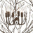 Atlas Lighting Crislett 25'' Wide 6Lt Chandelier, Bronze/Clear