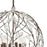 Atlas Lighting Crislett 25'' Wide 6Lt Chandelier, Bronze/Clear