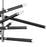 Atlas Lighting Crosspiece 39'' Wide 6Lt Chandelier, Black