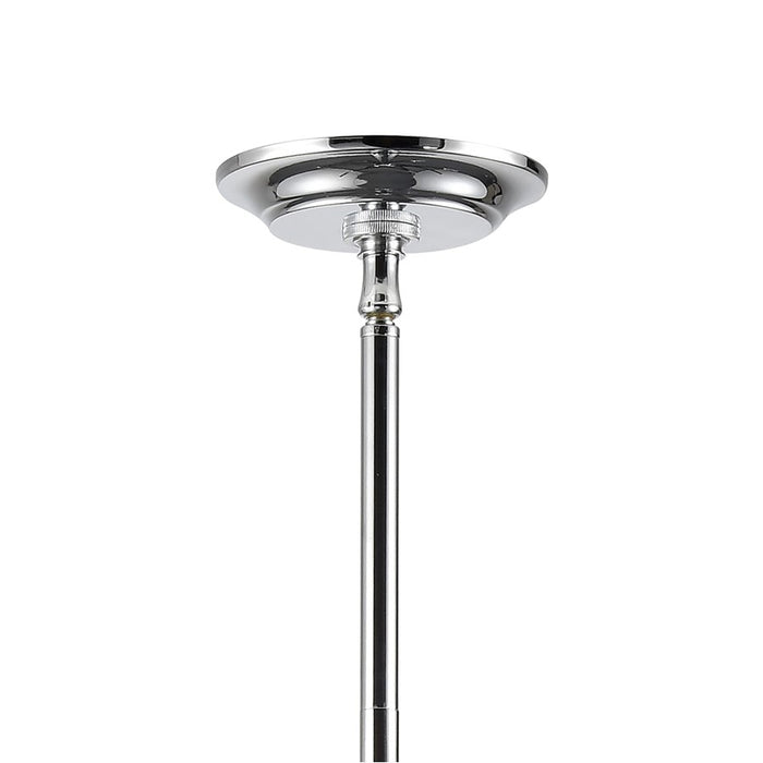 Atlas Lighting Crosspiece 39'' Wide 6Lt Chandelier, Black