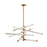 Atlas Lighting Crosspiece 39'' Wide 6Lt Chandelier, White