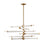 Atlas Lighting Crosspiece 39'' Wide 6Lt Chandelier, White
