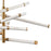 Atlas Lighting Crosspiece 39'' Wide 6Lt Chandelier, White