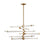 Atlas Lighting Crosspiece 39'' Wide 6Lt Chandelier, White