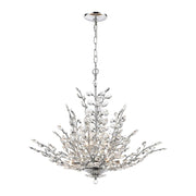 Atlas Lighting Crystique 30'' Wide 9Lt Chandelier, Chrome/Clear - CL11142-CH