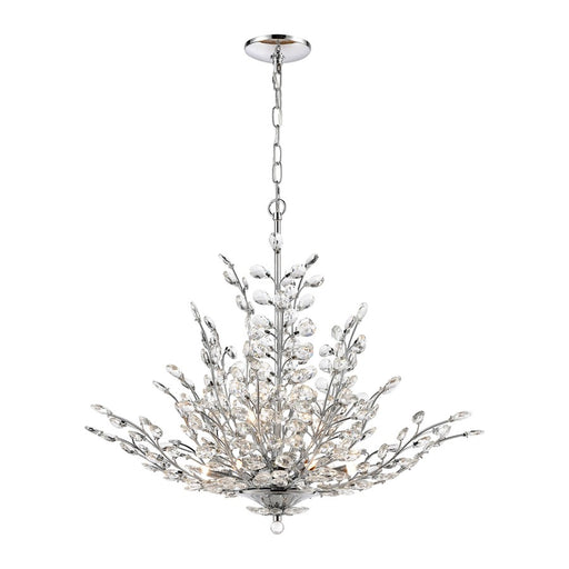 Atlas Lighting Crystique 30'' Wide 9Lt Chandelier, Chrome/Clear - CL11142-CH