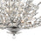 Atlas Lighting Crystique 30'' Wide 9Lt Chandelier, Chrome/Clear